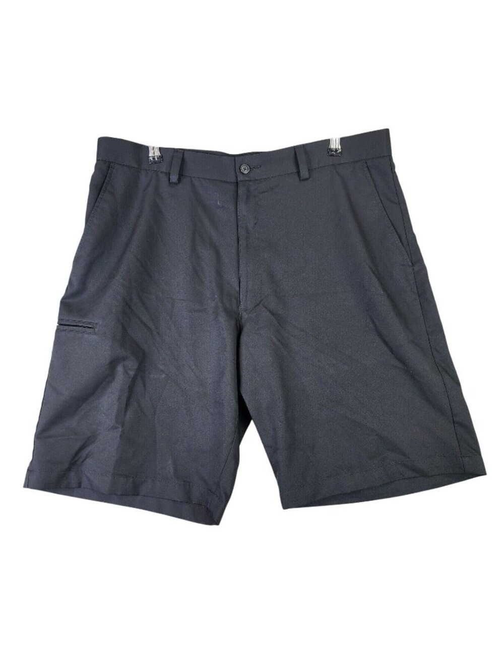 Mens Grand Slam Black Performance Golf Shorts 10" Inseam 100% Polyester Size 36